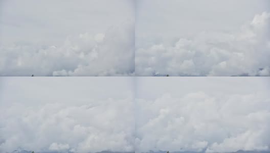 云团覆盖喜马拉雅山脉，印度高清在线视频素材下载