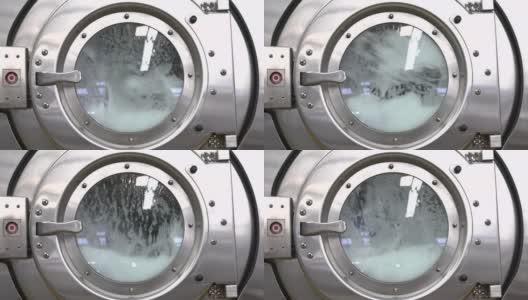 干洗机工业尺寸洗衣机慢速静态4高清在线视频素材下载