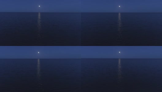 青海湖夜晚的月亮高清在线视频素材下载