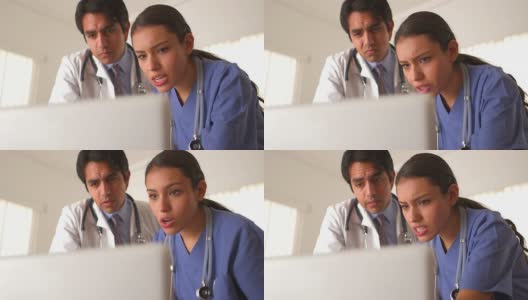 墨西哥医生与同事交谈高清在线视频素材下载