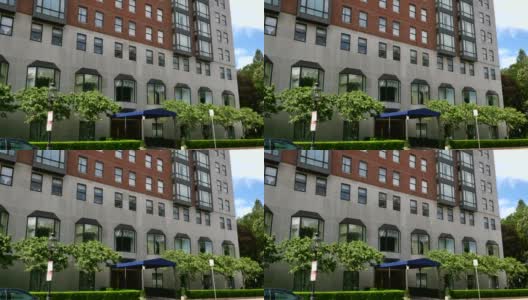 典型的大城市公寓建筑日拍摄高清在线视频素材下载