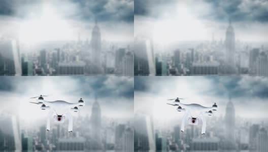 无人机手持相机飞行的数字图像高清在线视频素材下载