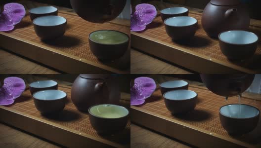 4k日本茶道，倒杯高清在线视频素材下载
