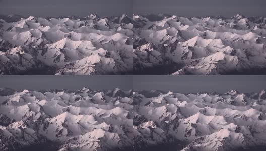 高加索山脉的厄尔布鲁斯山高清在线视频素材下载