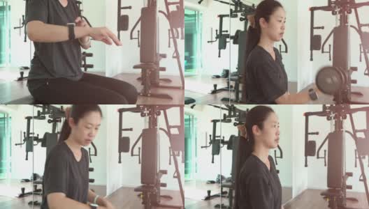 东南亚妇女参加健身班高清在线视频素材下载