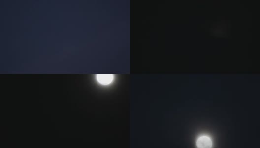 多云的满月高清在线视频素材下载