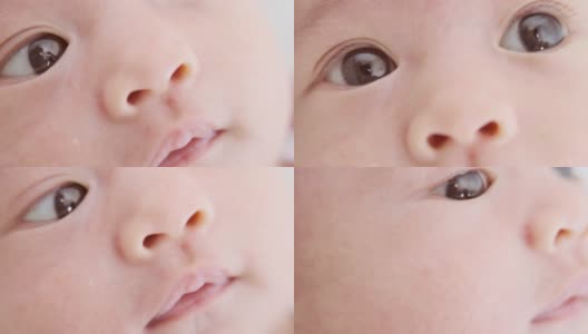 新生婴儿7周大Macro高清在线视频素材下载