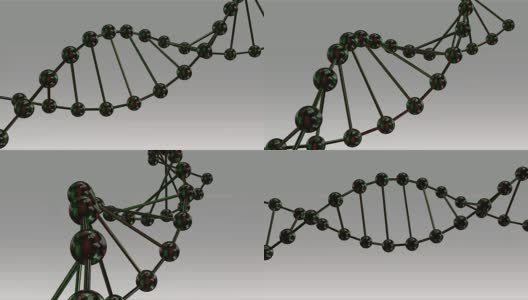 DNA双螺旋动画高清在线视频素材下载
