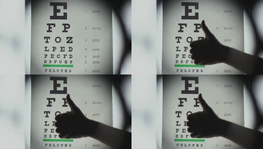 参加视力检查，眼科医生设备，视力好高清在线视频素材下载