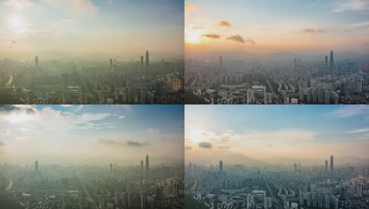 中国深圳风光延时摄影高清在线视频素材下载