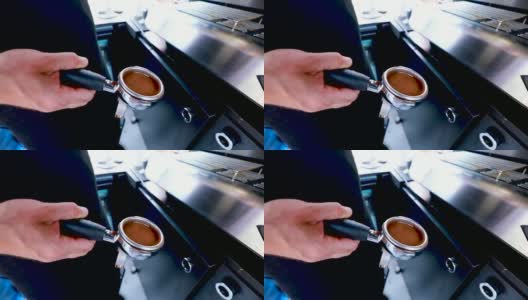 磨咖啡豆高清在线视频素材下载