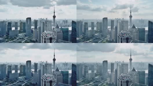 4K: Time Lapse上海陆家嘴景观高清在线视频素材下载