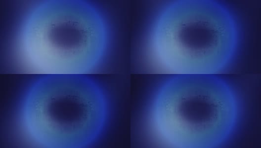 抽象蓝色模糊圆运动，散焦背景高清在线视频素材下载