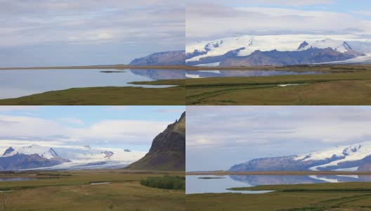 冰岛的Vatnajokull冰川高清在线视频素材下载