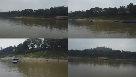 多云的湄公河风景3高清在线视频素材下载