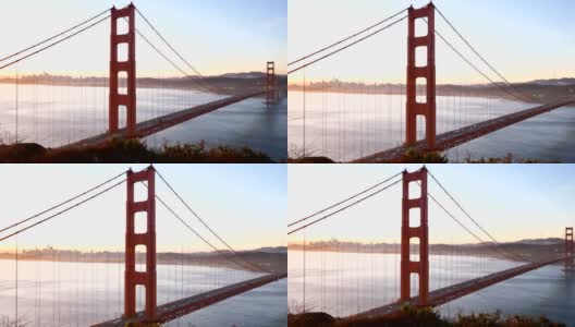 日出时的旧金山湾高清在线视频素材下载