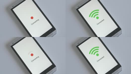 智能手机连接WiFi高清在线视频素材下载