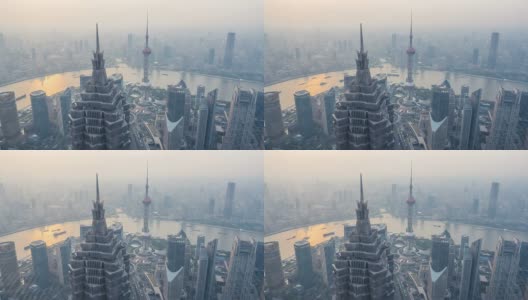 上海城市全貌高清在线视频素材下载