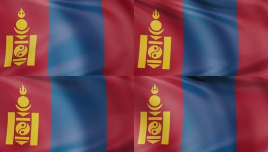 蒙古旗缠绕高清在线视频素材下载