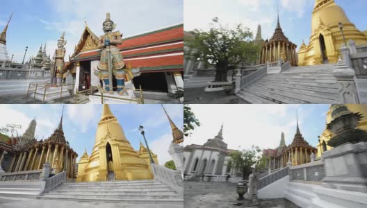 古老的佛教寺庙玉佛寺，泰国曼谷高清在线视频素材下载