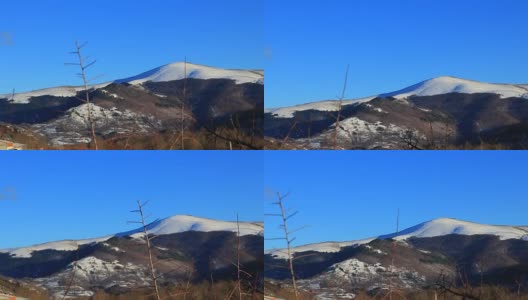 在法国旅行时拍摄的比利牛斯雪山高清在线视频素材下载