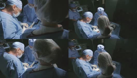 拯救生命的外科医生团队高清在线视频素材下载