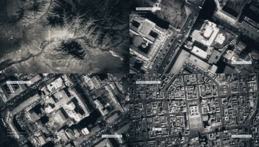 乌兰巴托卫星图像高清在线视频素材下载