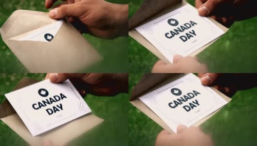 加拿大国庆日的信高清在线视频素材下载