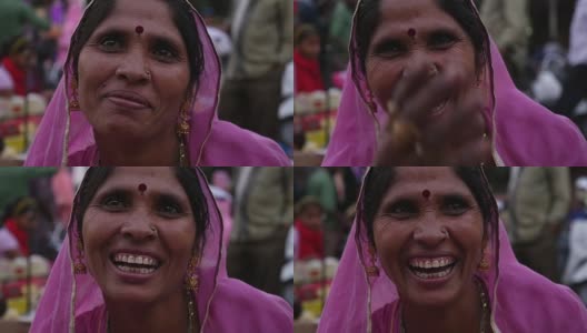 焦特布尔的印度妇女高清在线视频素材下载