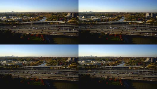 多伦多城市景观，加德纳Expy高清在线视频素材下载