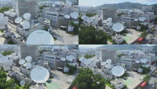 香港新界大埔的电讯设施高清在线视频素材下载