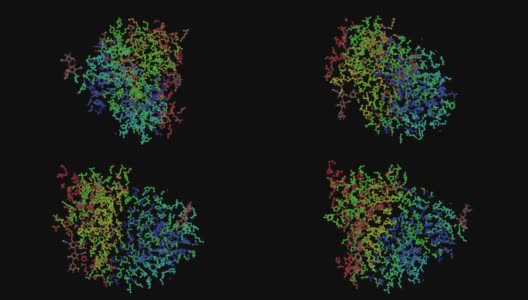 小鼠t细胞抗原受体2C克隆的1tcr原子结构高清在线视频素材下载