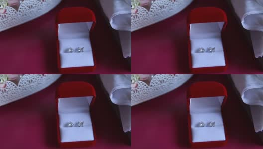 给新娘的漂亮的结婚珠宝高清在线视频素材下载
