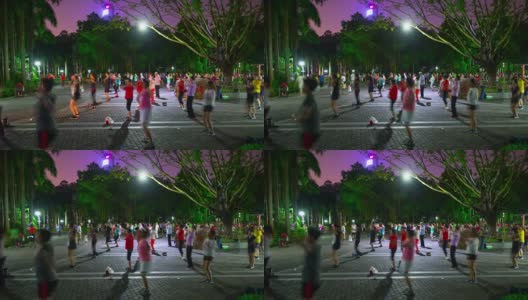 夜景深圳莲花山公园运动会全景4k时间跨度的中国高清在线视频素材下载