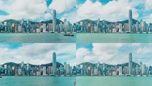 香港的城市。间隔拍摄高清在线视频素材下载