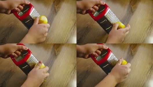 磨碎柠檬皮高清在线视频素材下载