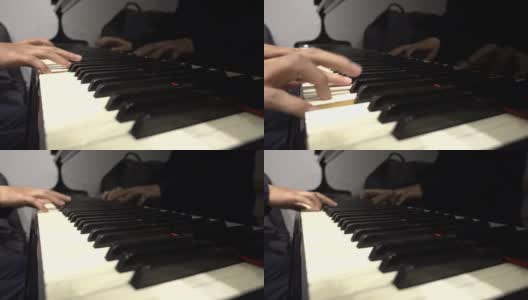 弹钢琴高清在线视频素材下载