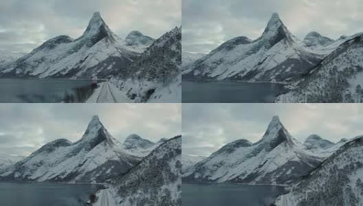 罗浮敦一座山的超现实镜头高清在线视频素材下载