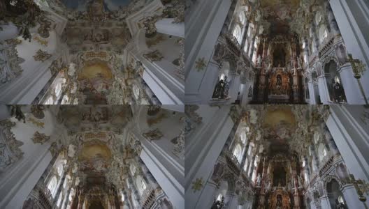 德国的Wieskirche教堂高清在线视频素材下载