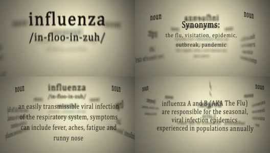 定义:流感高清在线视频素材下载
