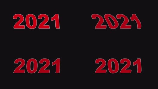 4K新年快乐- 2021动画高清在线视频素材下载