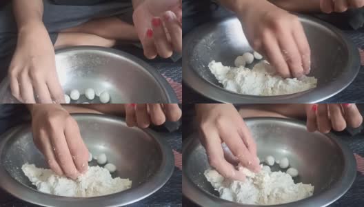 制作印度甜品rasgulla高清在线视频素材下载