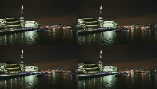 伦敦市政厅和碎片大厦高清在线视频素材下载