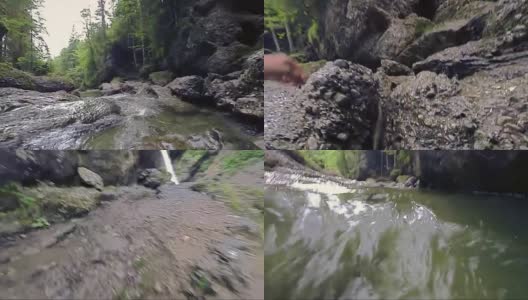 峡谷漂流的乐趣高清在线视频素材下载