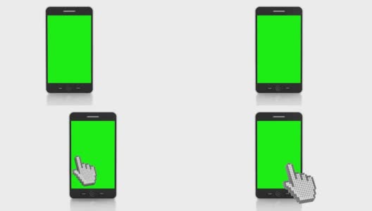 智能手机上的触摸屏手势高清在线视频素材下载