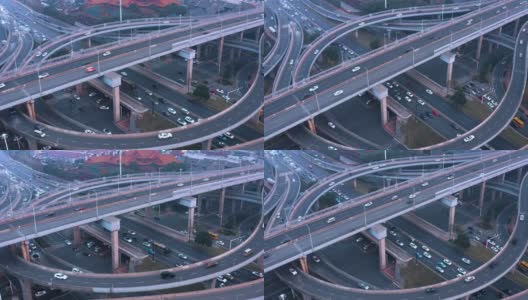 中国上海高速公路的4K高清航拍视频高清在线视频素材下载