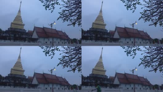 早上，泰国南省北寺的张康寺高清在线视频素材下载