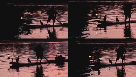 漓江上的划手高清在线视频素材下载