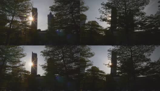 阳光深圳城著名的超大建筑慢镜头全景4k中国高清在线视频素材下载