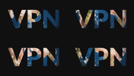 文本VPN揭示转动地球地球高清在线视频素材下载